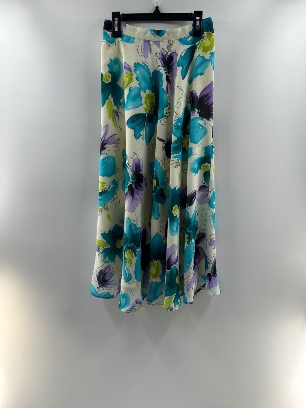 Coldwater Creek Watercolor Floral Midi Skirt – Women’s PXS